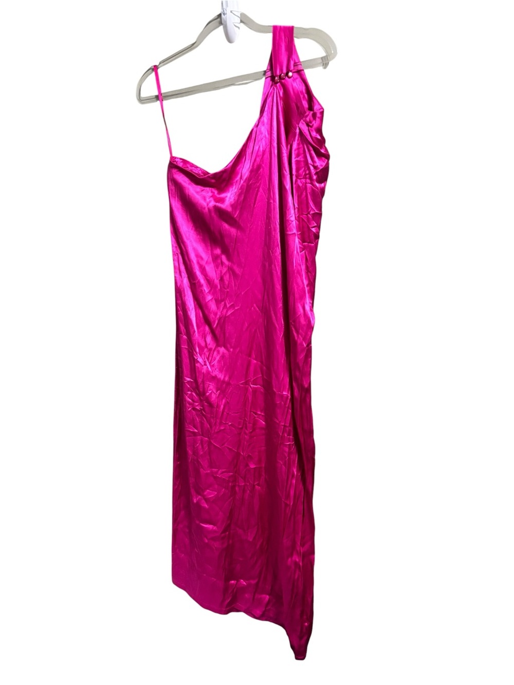 ANTHROPOLOGIE SZ XL Corey Lynn Calter One-Shoulder Dress PINK - Picture 5 of 7